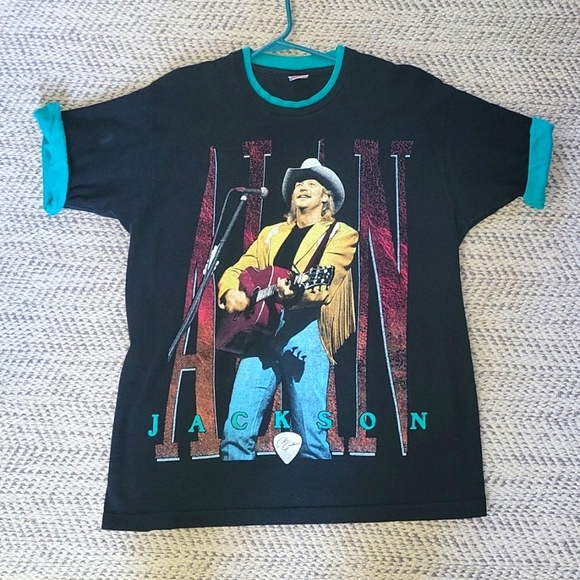 Hanes Other - VTG 90S ALAN JACKSON T SHIRT
